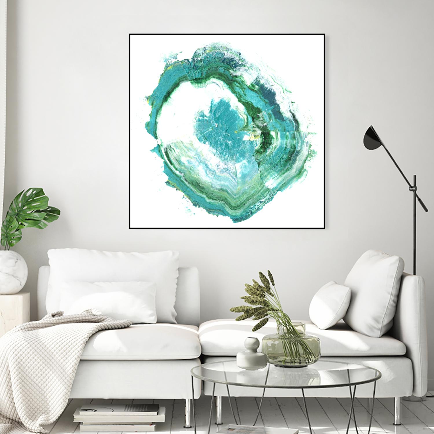 Geode Abstract II by Ethan Harper on GIANT ART - green abstract