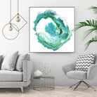 Geode Abstract II by Ethan Harper on GIANT ART - green abstract