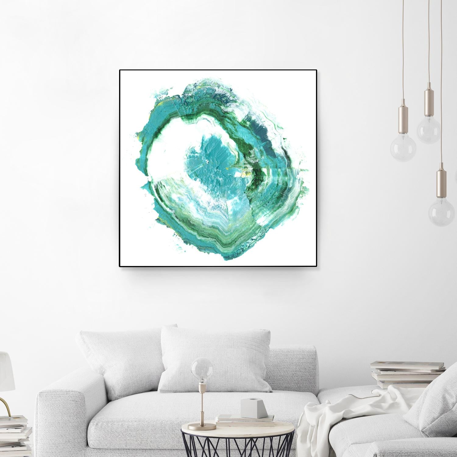 Geode Abstract II by Ethan Harper on GIANT ART - green abstract