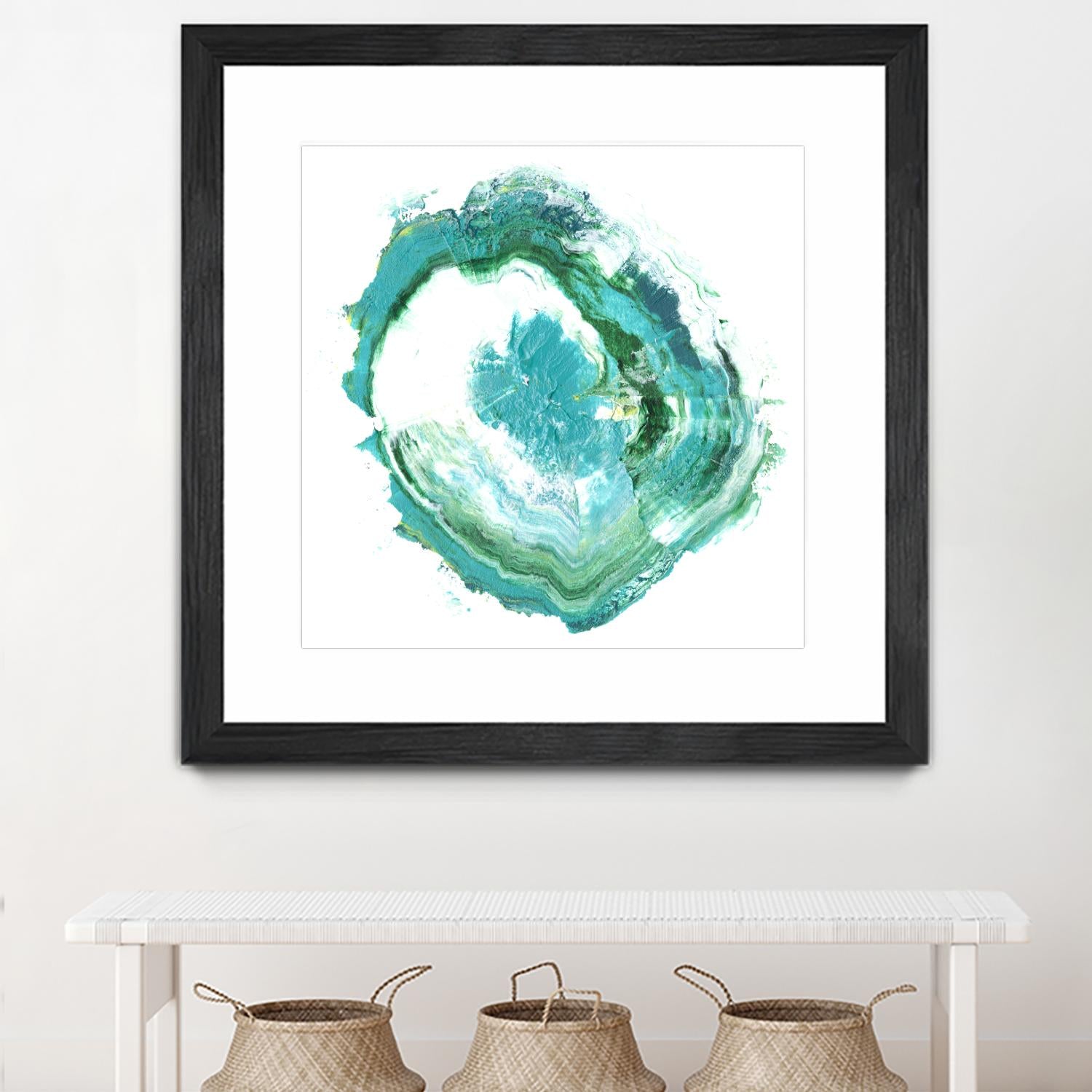 Geode Abstract II by Ethan Harper on GIANT ART - green abstract