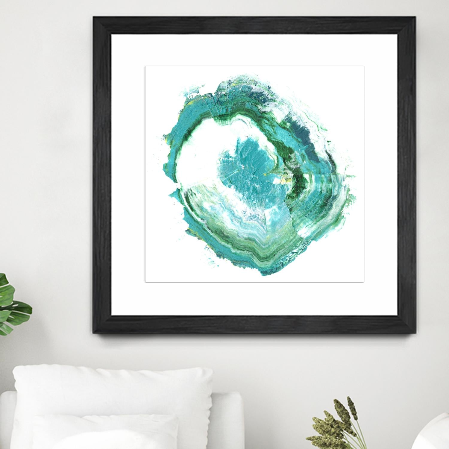 Geode Abstract II by Ethan Harper on GIANT ART - green abstract