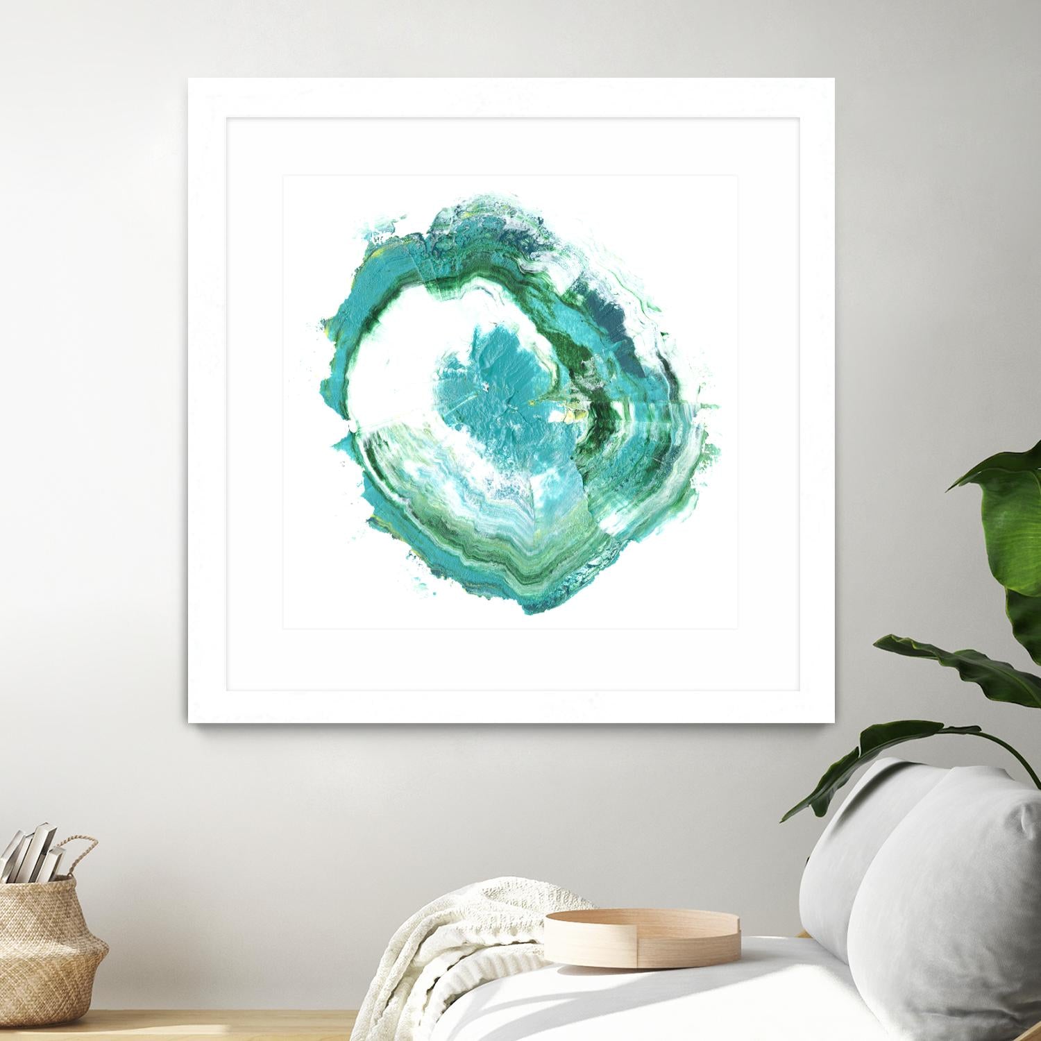 Geode Abstract II by Ethan Harper on GIANT ART - green abstract
