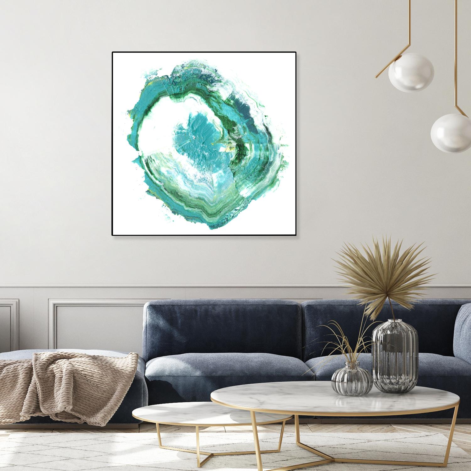 Geode Abstract II by Ethan Harper on GIANT ART - green abstract