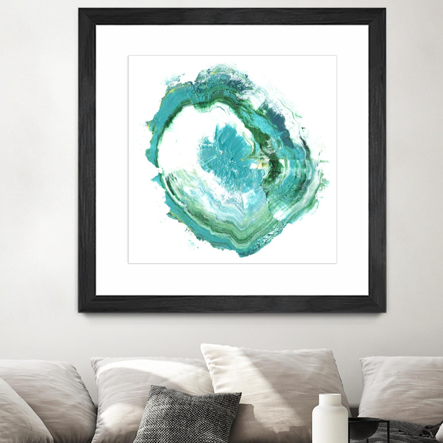 Geode Abstract II by Ethan Harper on GIANT ART - green abstract
