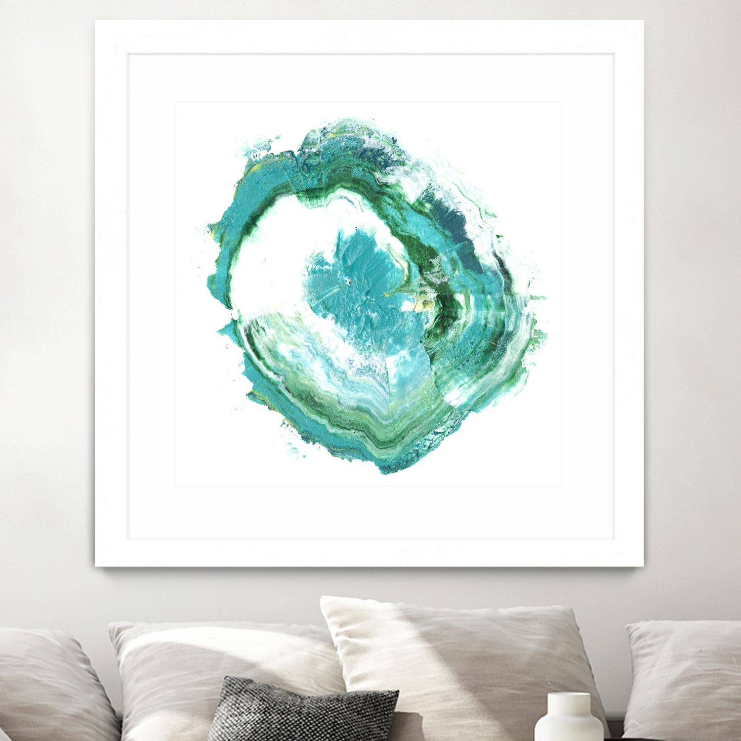 Geode Abstract II by Ethan Harper on GIANT ART - green abstract