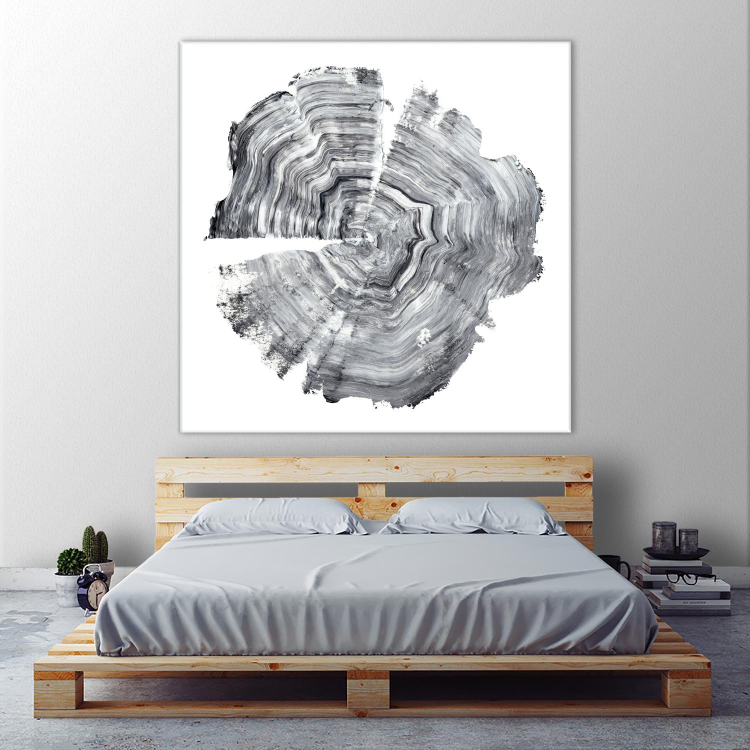 Tree Ring Abstract IV by Ethan Harper on GIANT ART - black abstract