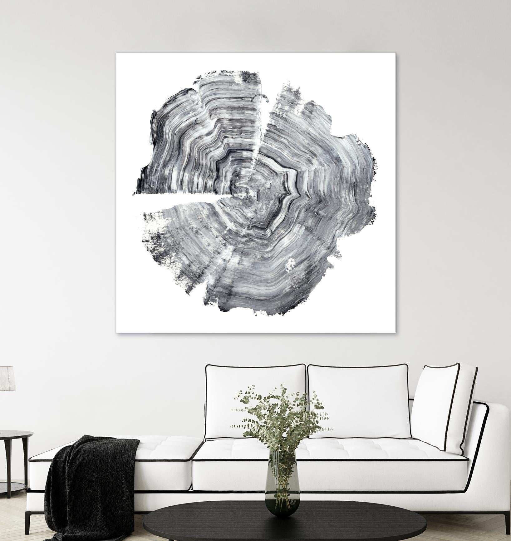 Tree Ring Abstract IV by Ethan Harper on GIANT ART - black abstract
