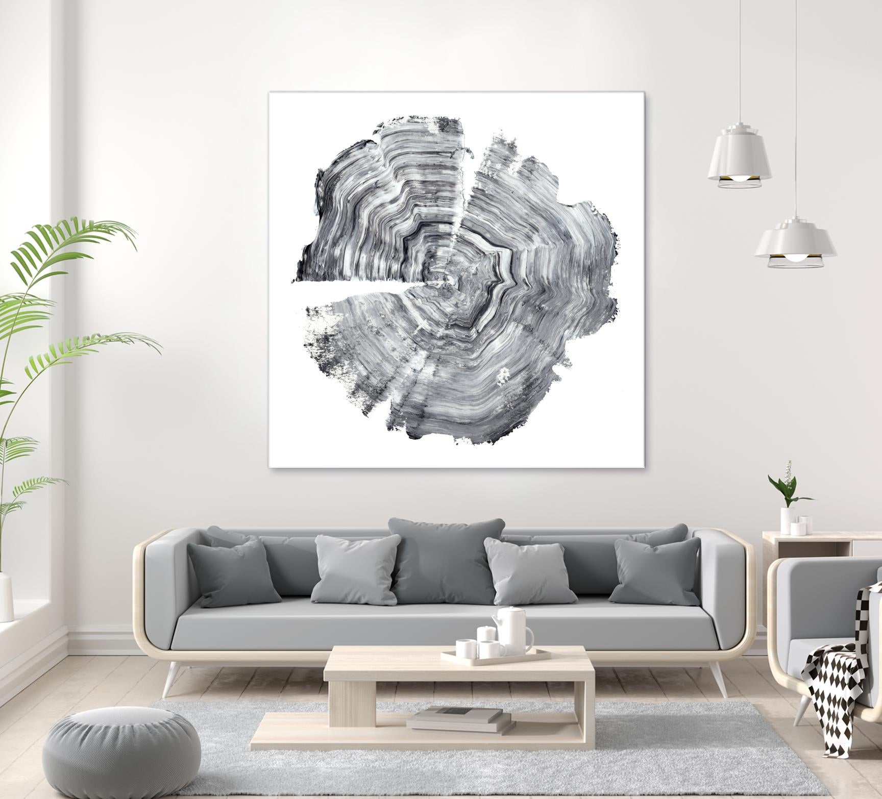 Tree Ring Abstract IV by Ethan Harper on GIANT ART - black abstract