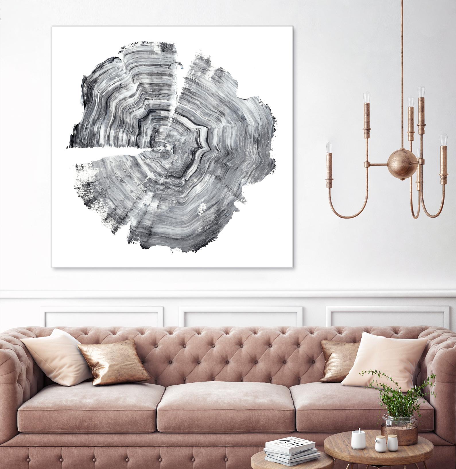 Tree Ring Abstract IV by Ethan Harper on GIANT ART - black abstract