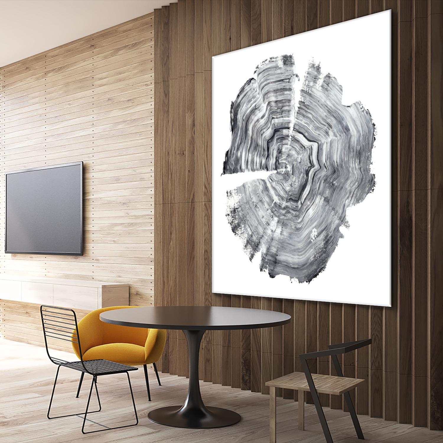 Tree Ring Abstract IV by Ethan Harper on GIANT ART - black abstract