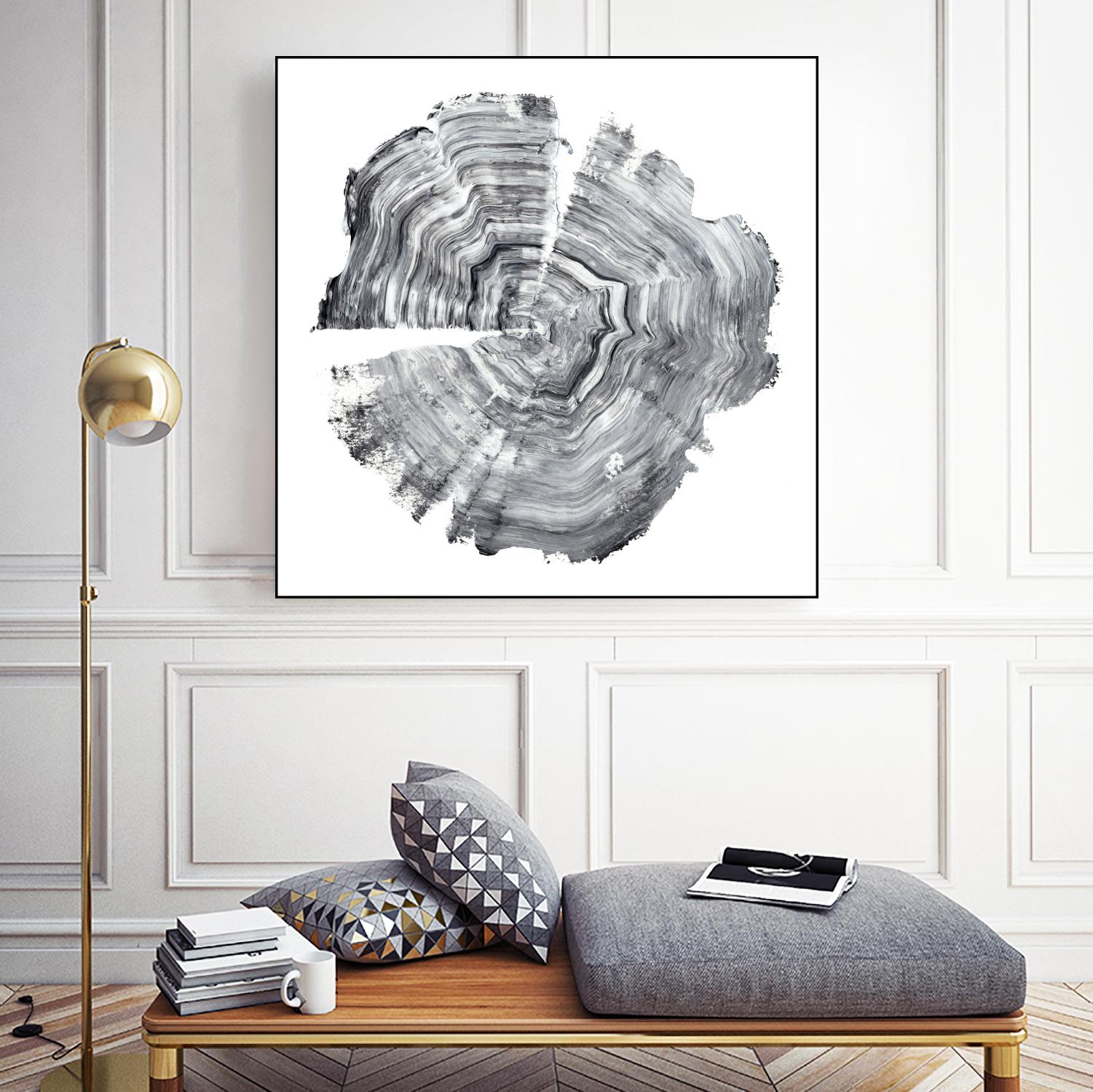 Tree Ring Abstract IV by Ethan Harper on GIANT ART - black abstract