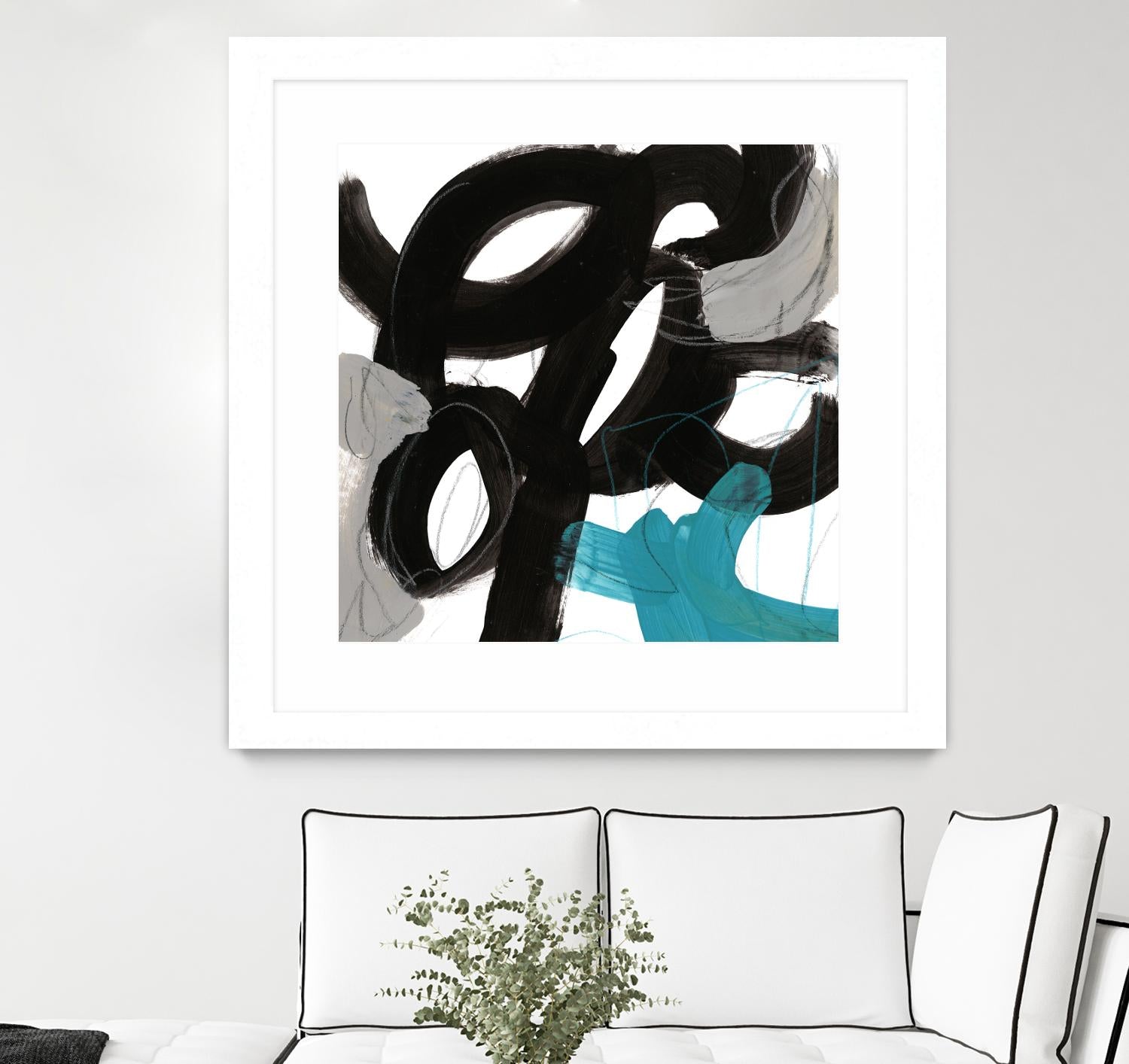 Chromatic Impulse IV by June Erica Vess on GIANT ART - blue abstract