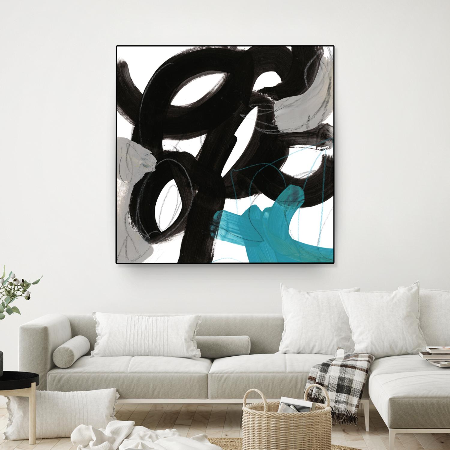 Chromatic Impulse IV by June Erica Vess on GIANT ART - blue abstract