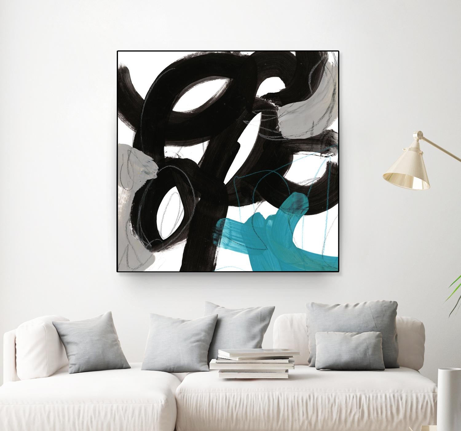 Chromatic Impulse IV by June Erica Vess on GIANT ART - blue abstract