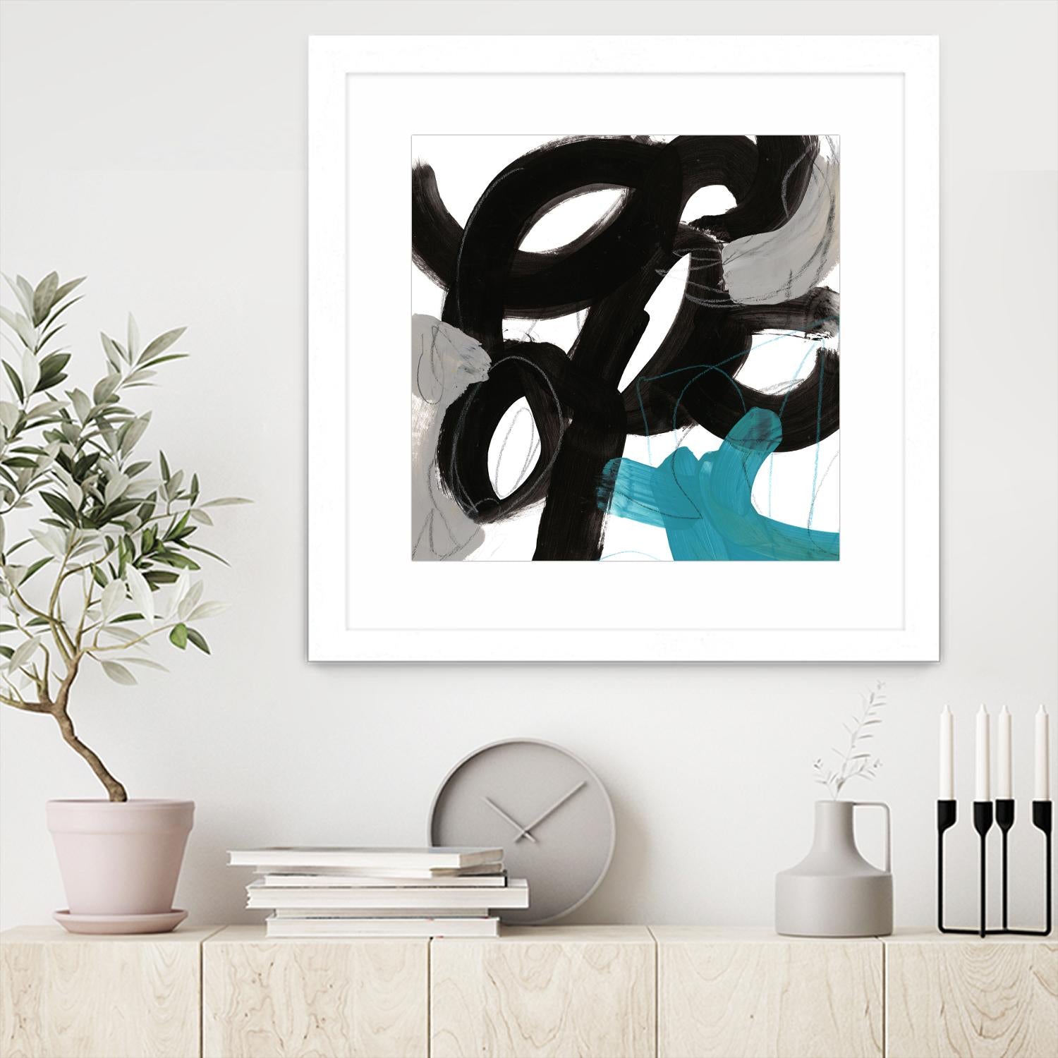 Chromatic Impulse IV by June Erica Vess on GIANT ART - blue abstract