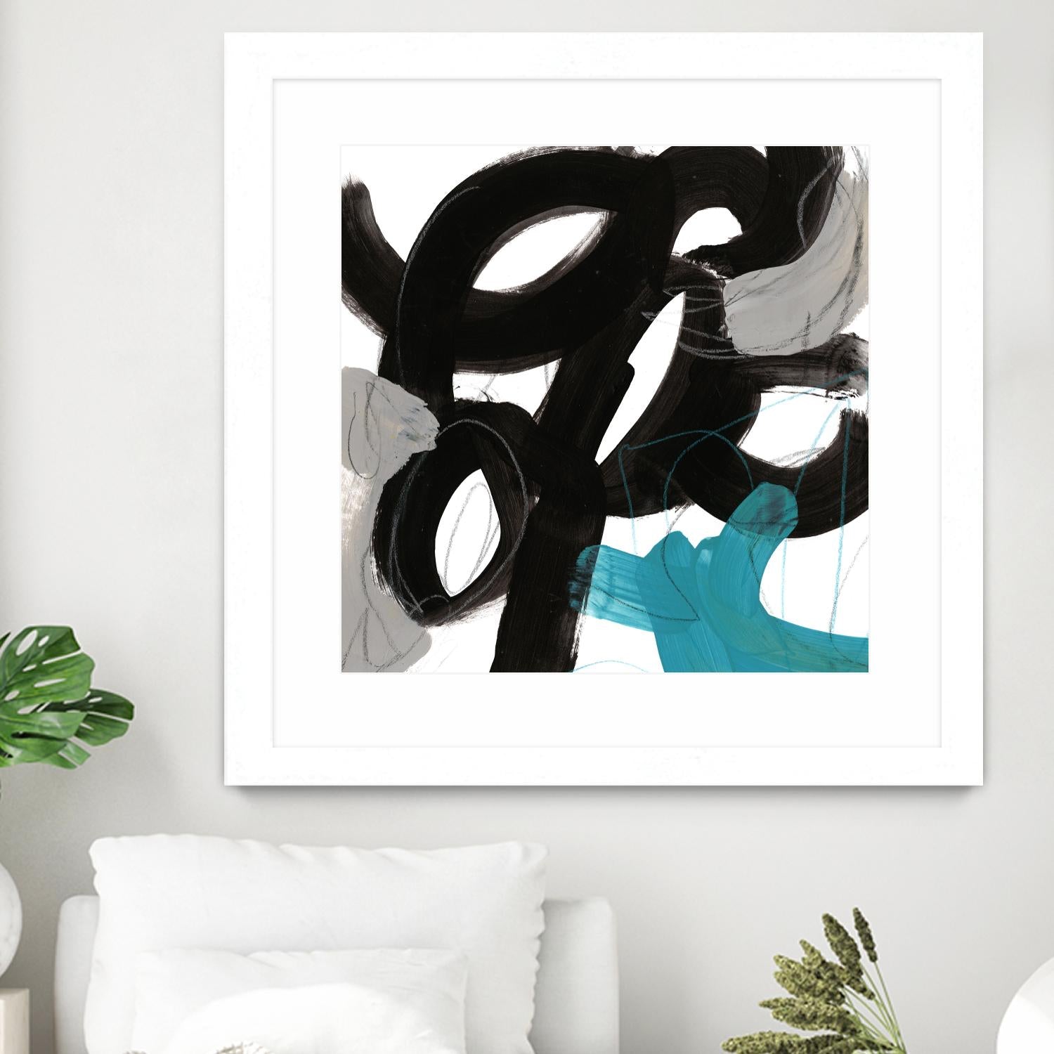 Chromatic Impulse IV by June Erica Vess on GIANT ART - blue abstract