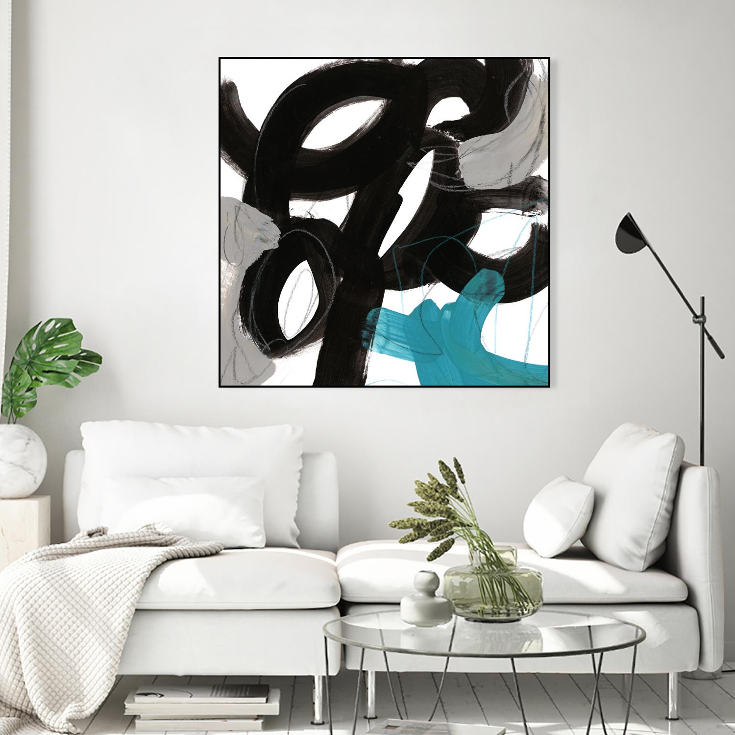 Chromatic Impulse IV by June Erica Vess on GIANT ART - blue abstract