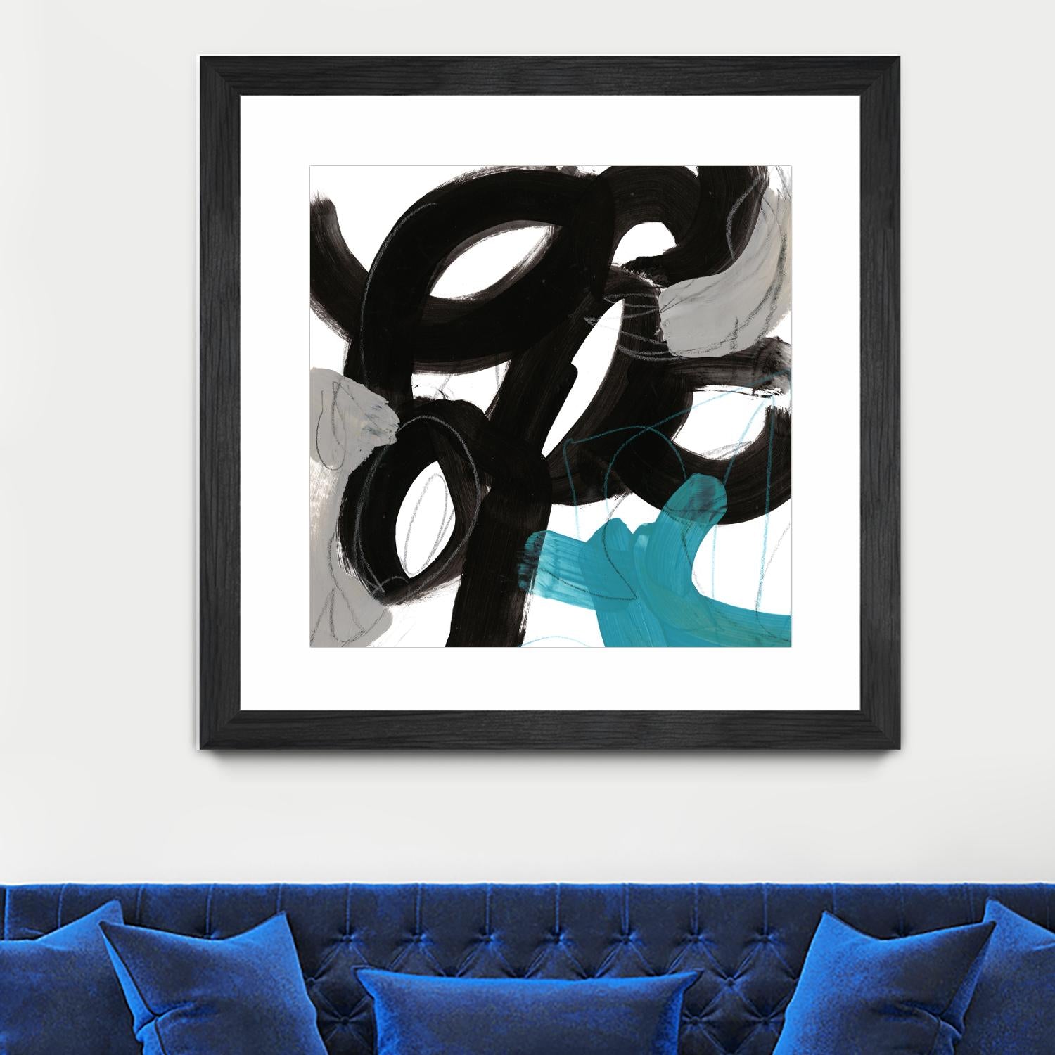 Chromatic Impulse IV by June Erica Vess on GIANT ART - blue abstract