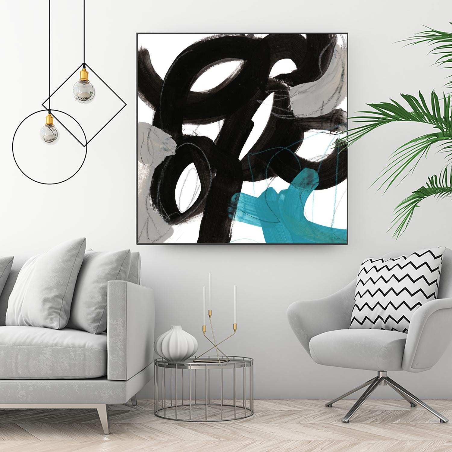 Chromatic Impulse IV by June Erica Vess on GIANT ART - blue abstract