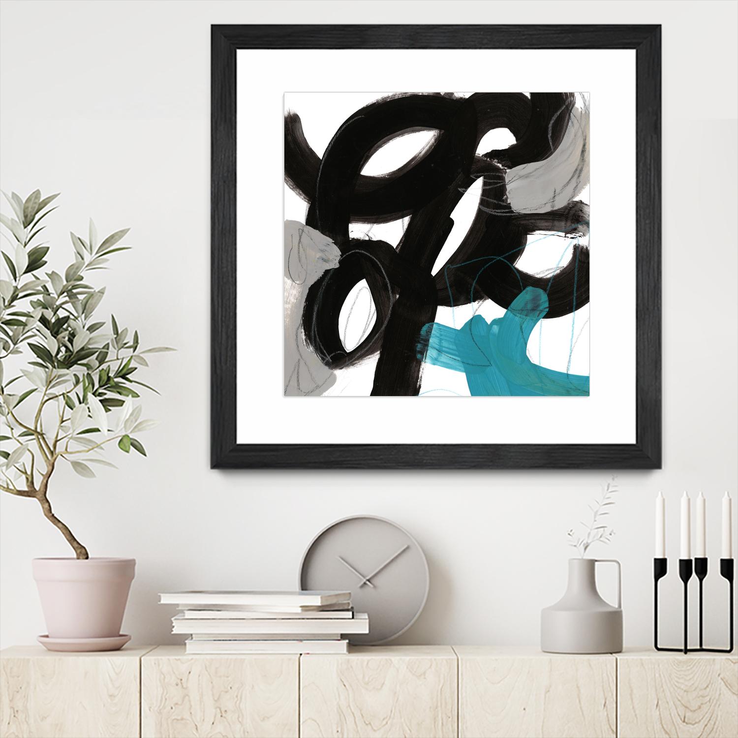 Chromatic Impulse IV by June Erica Vess on GIANT ART - blue abstract