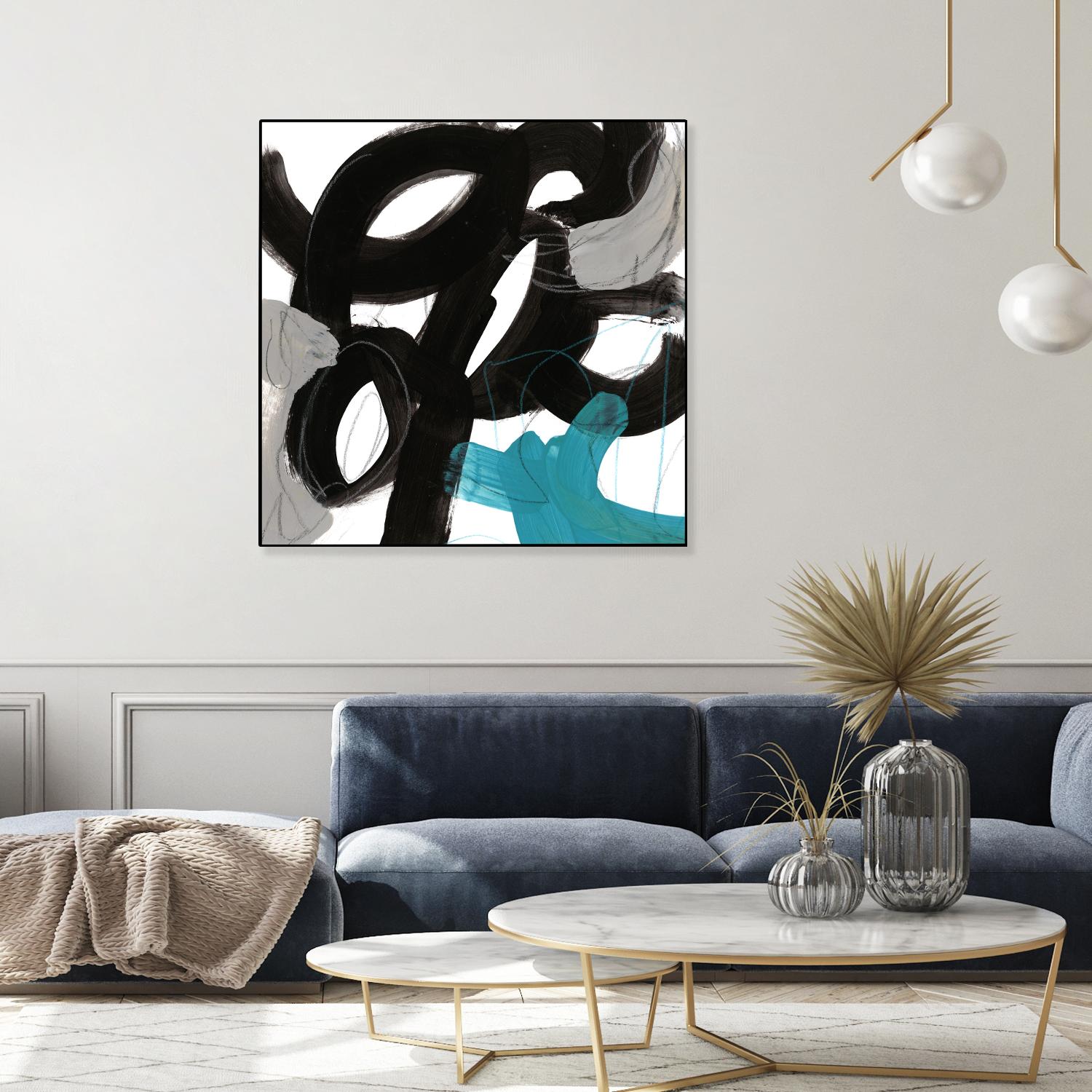 Chromatic Impulse IV by June Erica Vess on GIANT ART - blue abstract