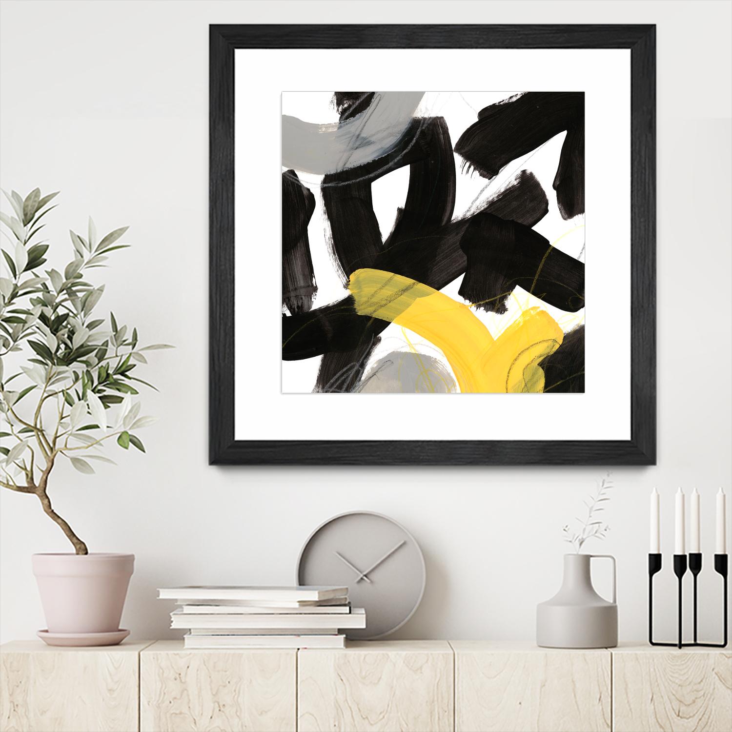 Chromatic Impulse V by June Erica Vess on GIANT ART - yellow abstract