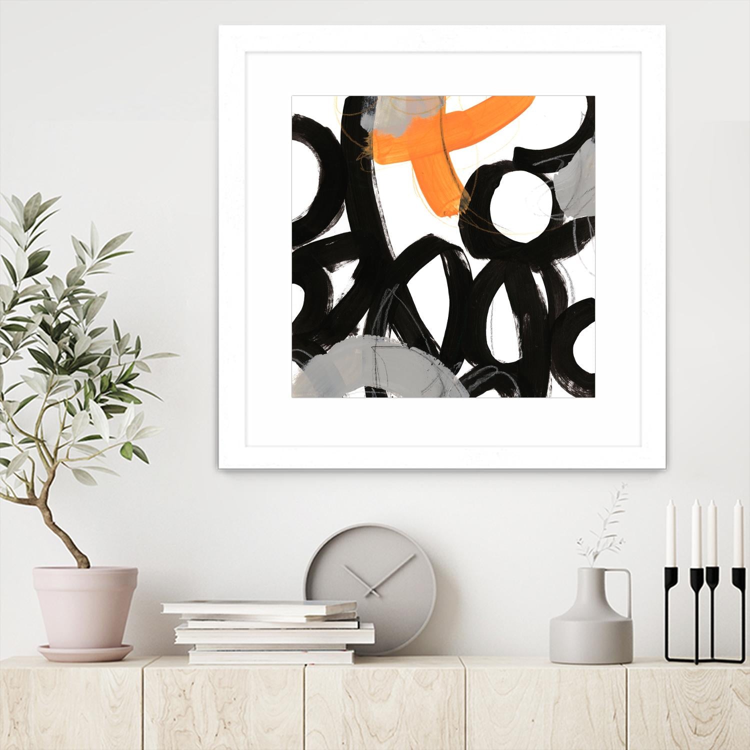 Chromatic Impulse VI by June Erica Vess on GIANT ART - orange abstract