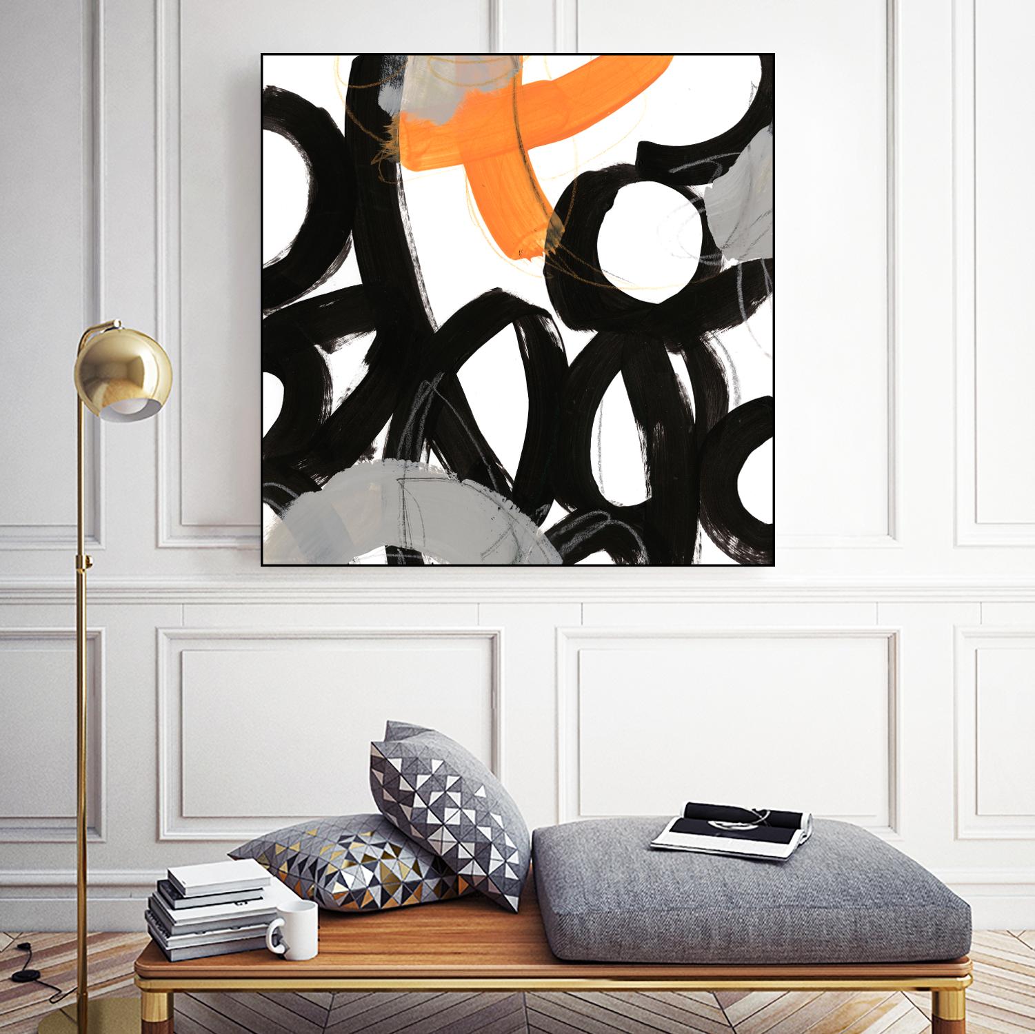 Chromatic Impulse VI by June Erica Vess on GIANT ART - orange abstract