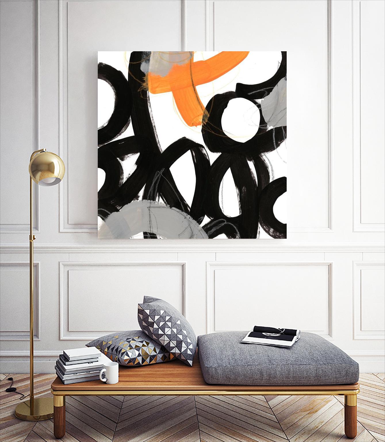 Chromatic Impulse VI by June Erica Vess on GIANT ART - orange abstract