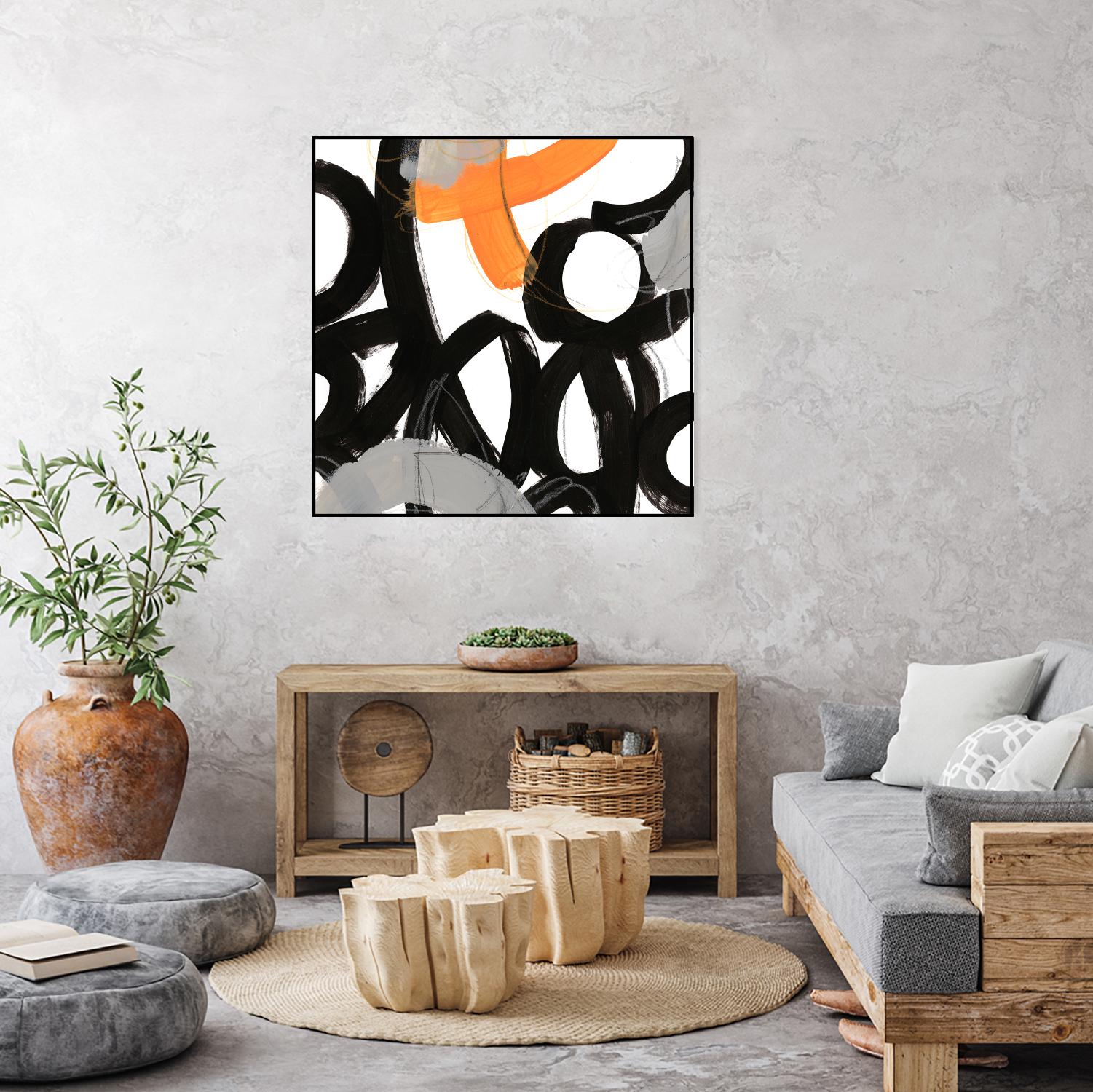 Chromatic Impulse VI by June Erica Vess on GIANT ART - orange abstract