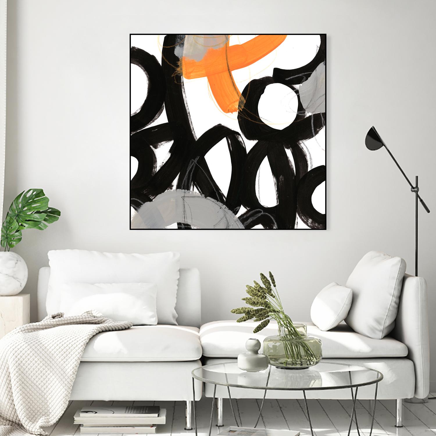 Chromatic Impulse VI by June Erica Vess on GIANT ART - orange abstract