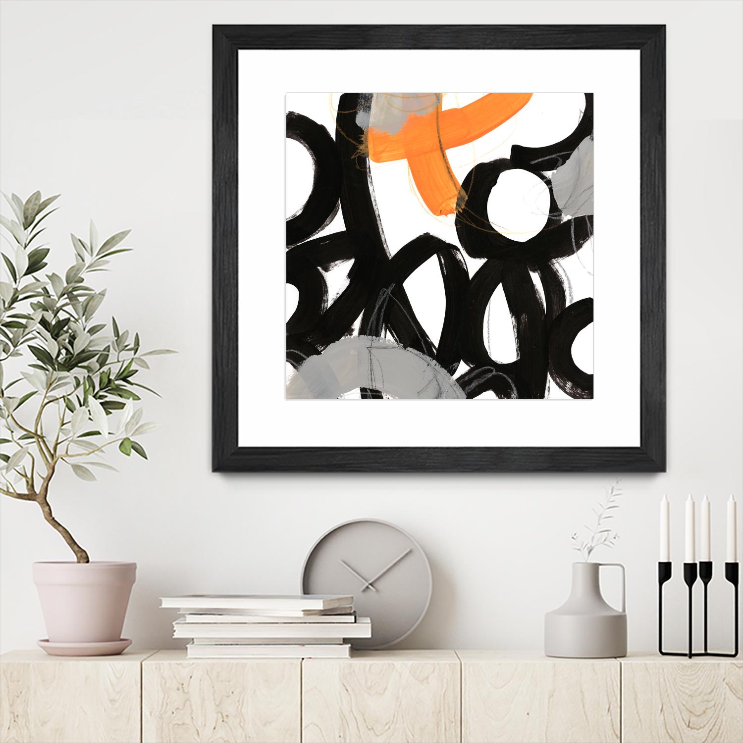 Chromatic Impulse VI by June Erica Vess on GIANT ART - orange abstract