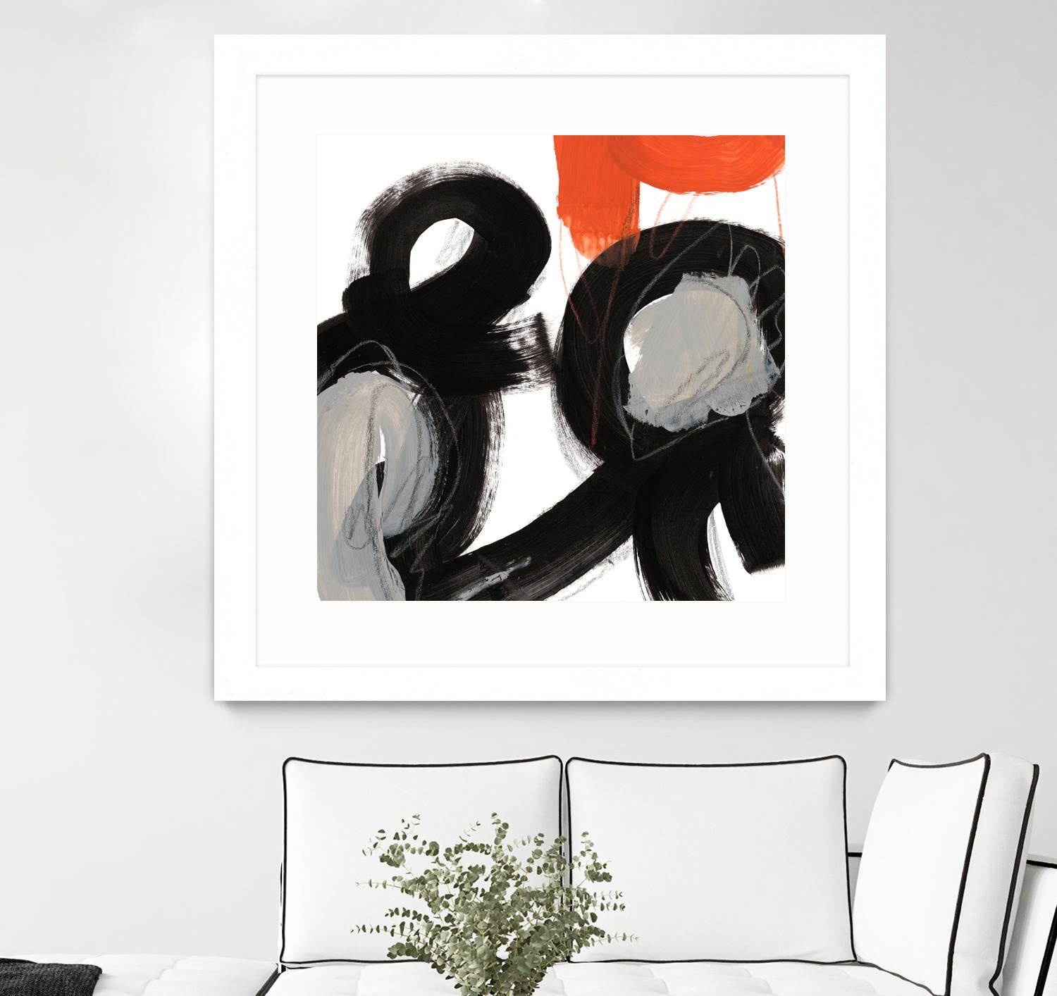 Chromatic Impulse VII by June Erica Vess on GIANT ART - orange abstract