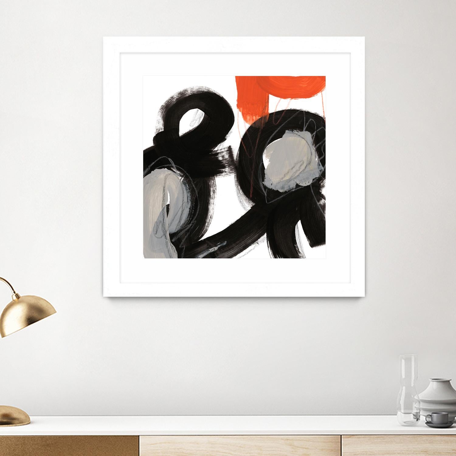 Chromatic Impulse VII by June Erica Vess on GIANT ART - orange abstract