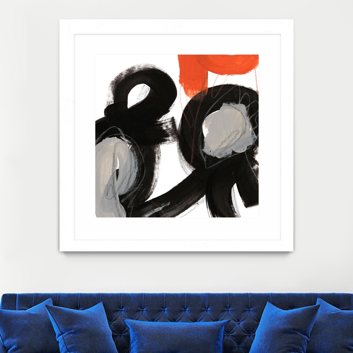 Chromatic Impulse VII by June Erica Vess on GIANT ART - orange abstract