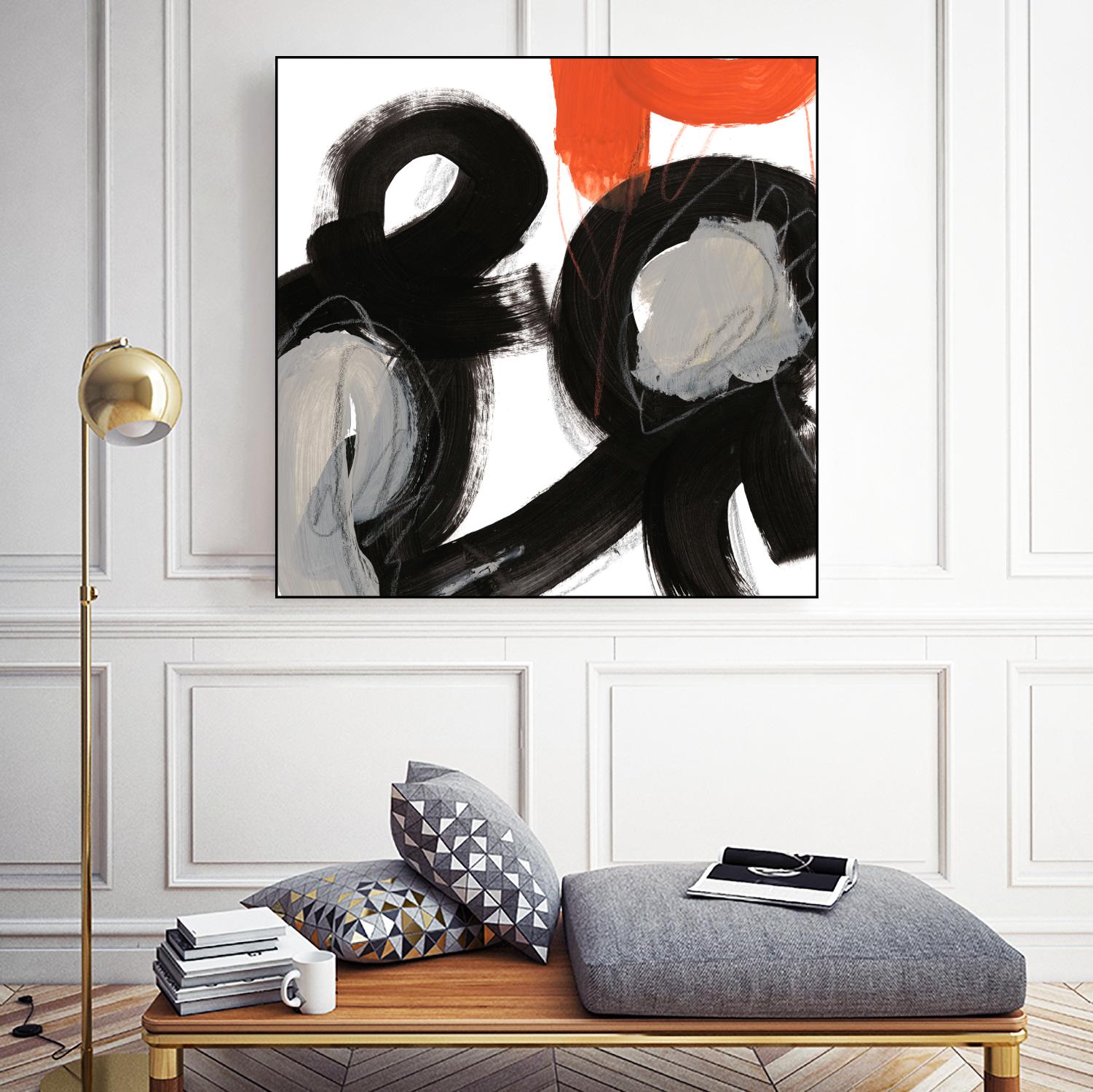 Chromatic Impulse VII by June Erica Vess on GIANT ART - orange abstract