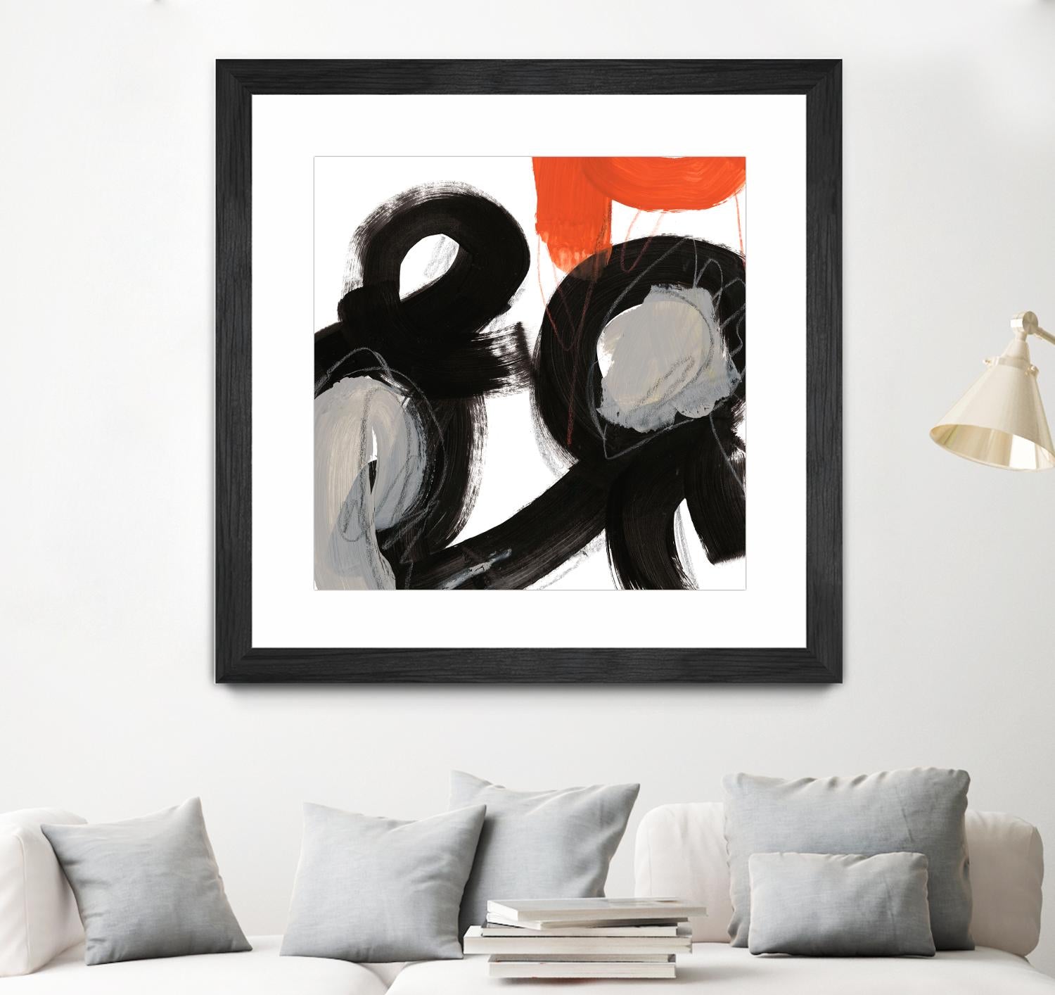 Chromatic Impulse VII by June Erica Vess on GIANT ART - orange abstract