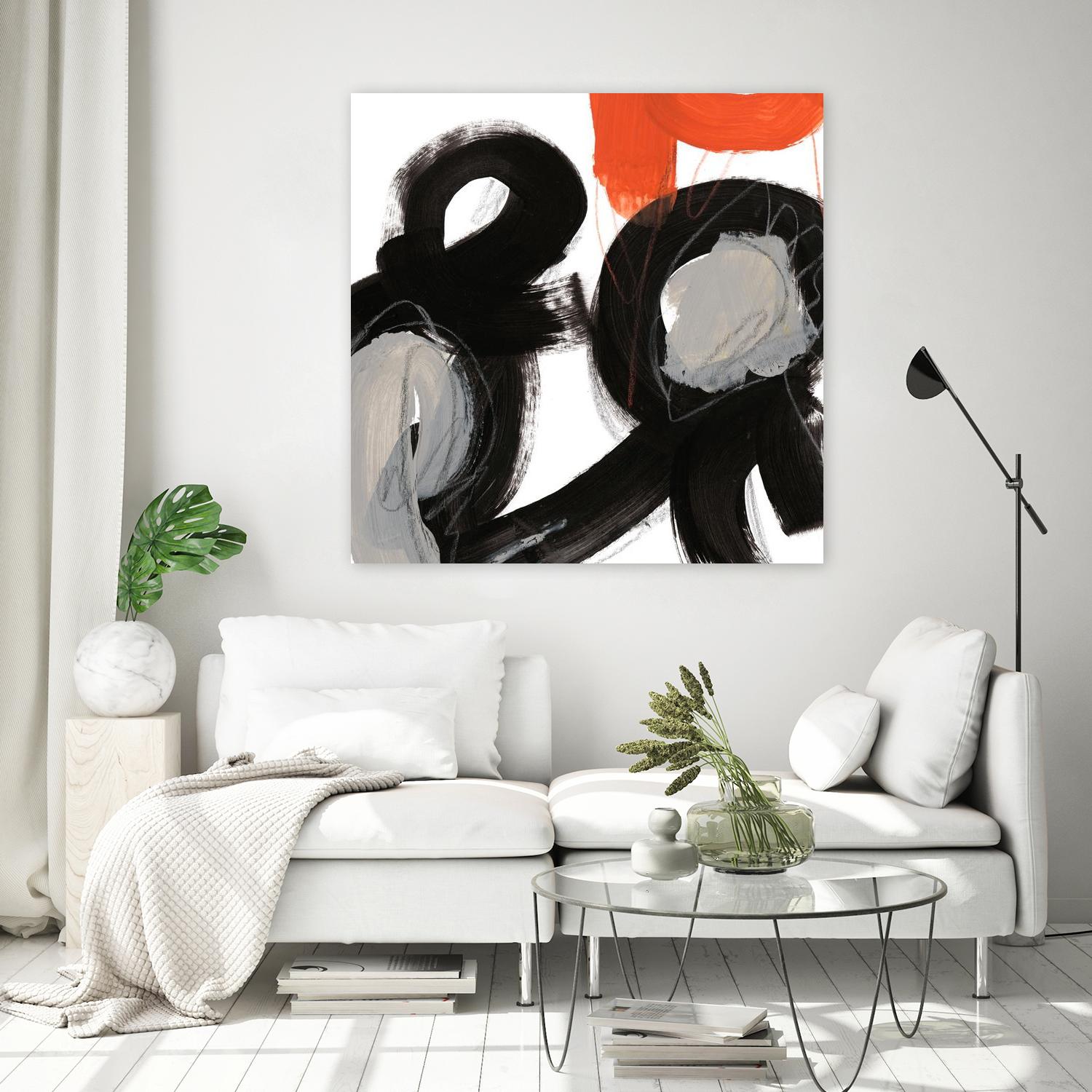 Chromatic Impulse VII by June Erica Vess on GIANT ART - orange abstract