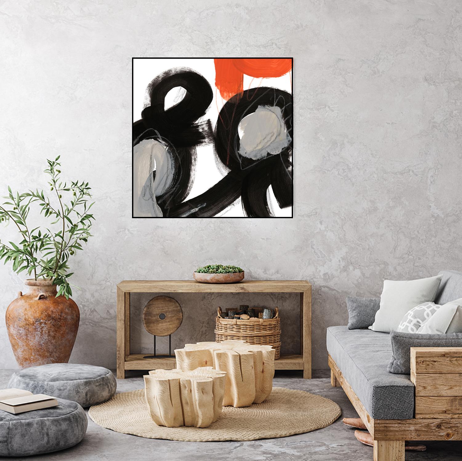 Chromatic Impulse VII by June Erica Vess on GIANT ART - orange abstract