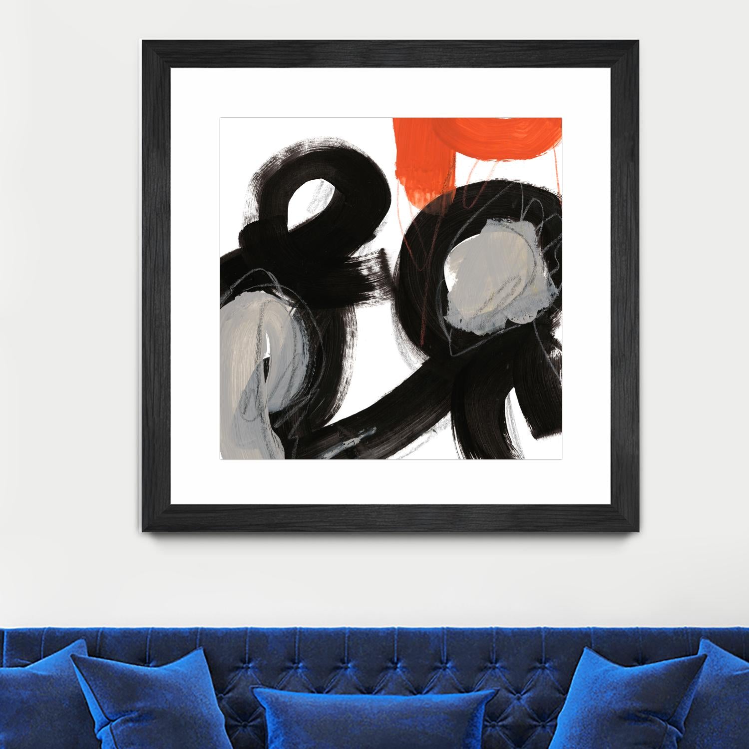 Chromatic Impulse VII by June Erica Vess on GIANT ART - orange abstract