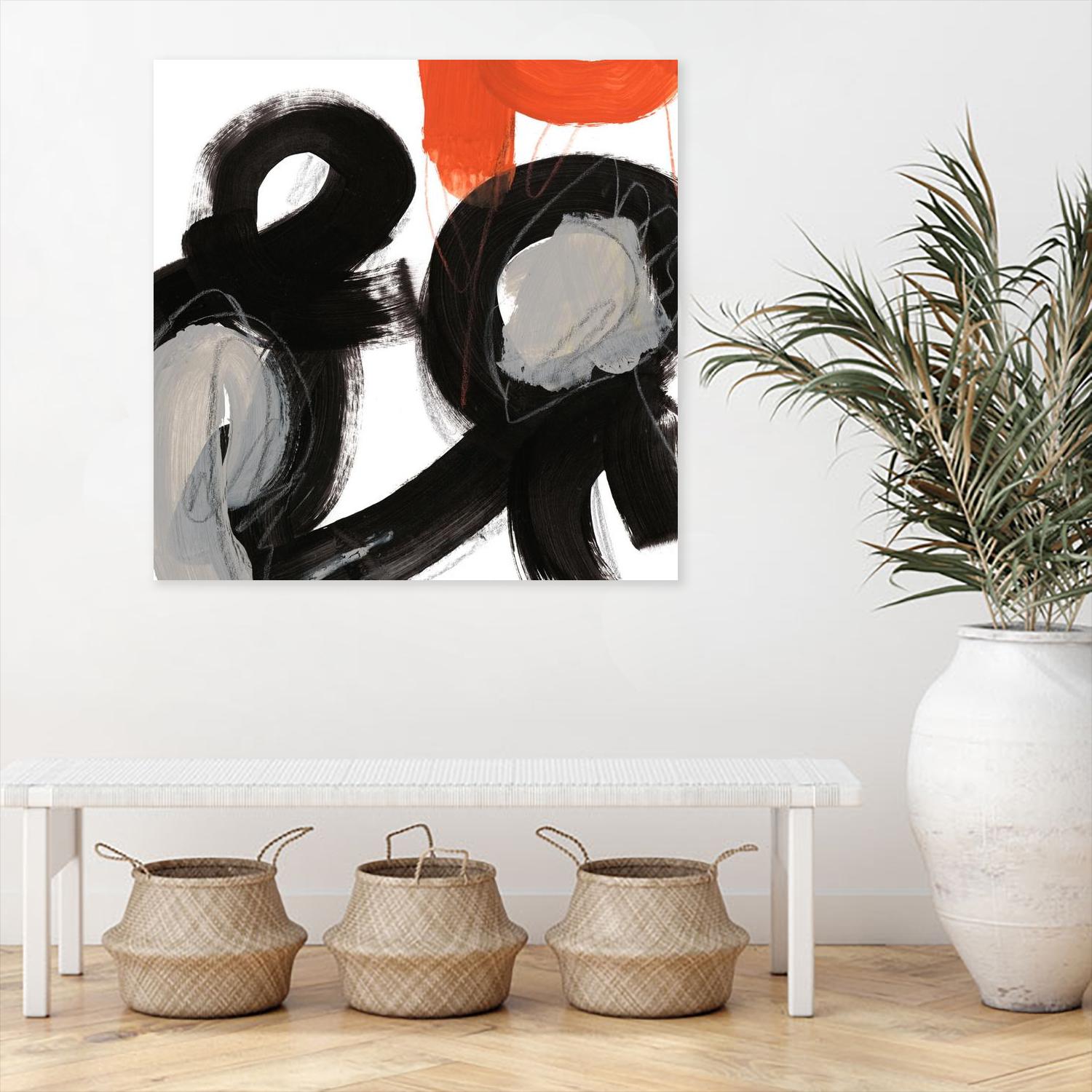 Chromatic Impulse VII by June Erica Vess on GIANT ART - orange abstract