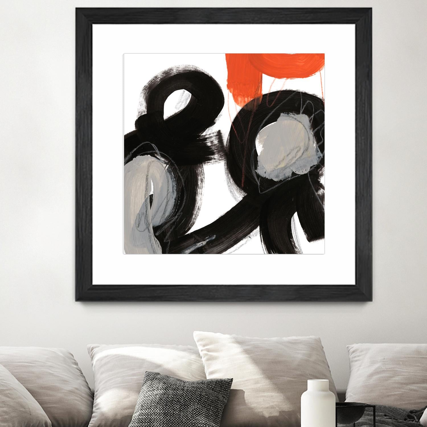 Chromatic Impulse VII by June Erica Vess on GIANT ART - orange abstract