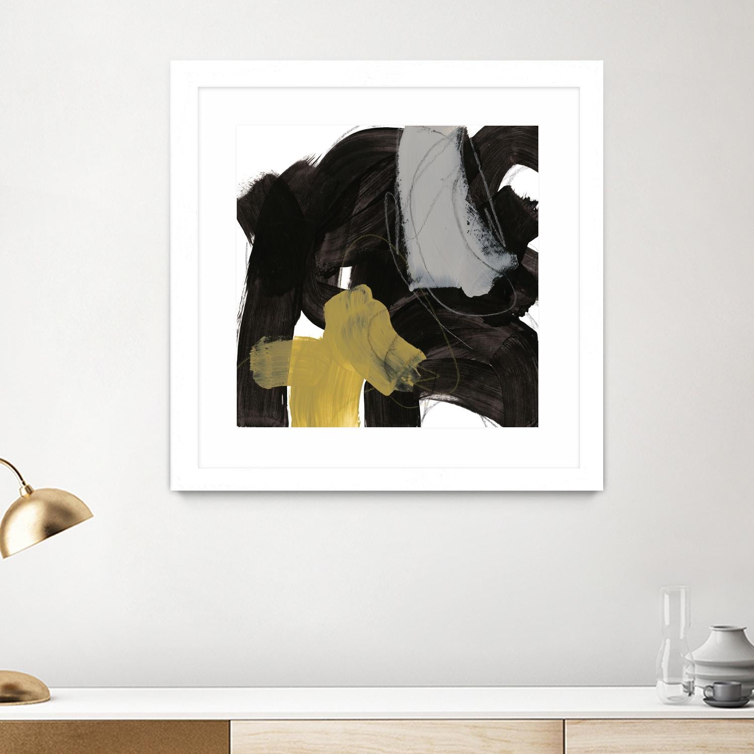 Chromatic Impulse IX by June Erica Vess on GIANT ART - yellow abstract