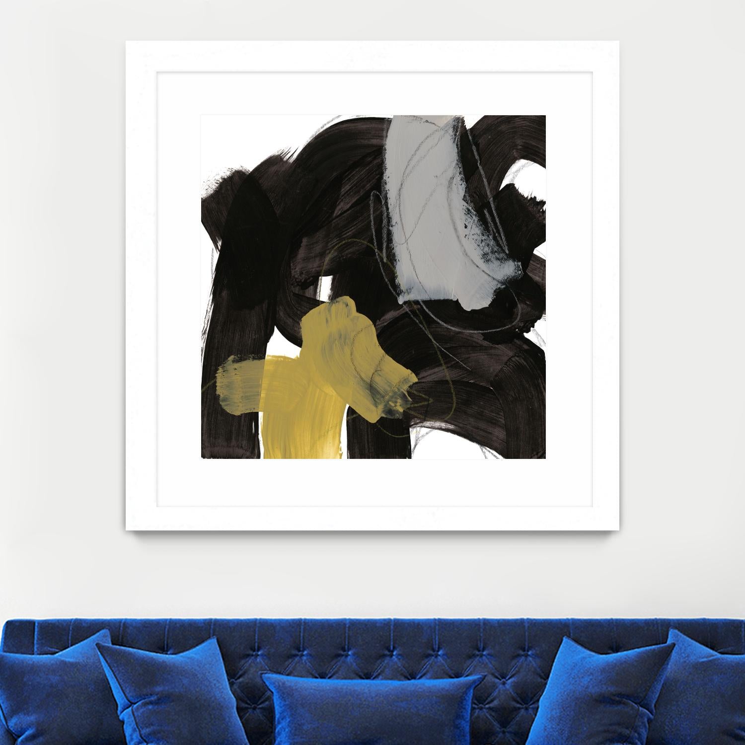 Chromatic Impulse IX by June Erica Vess on GIANT ART - yellow abstract