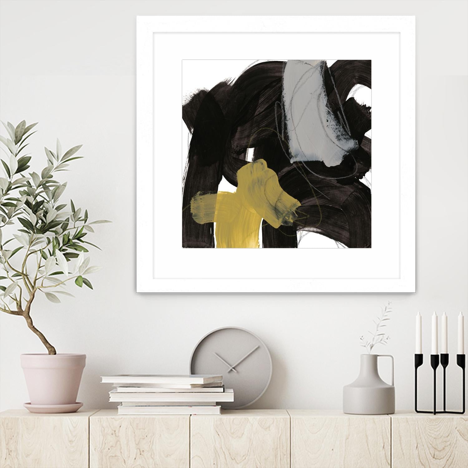 Chromatic Impulse IX by June Erica Vess on GIANT ART - yellow abstract