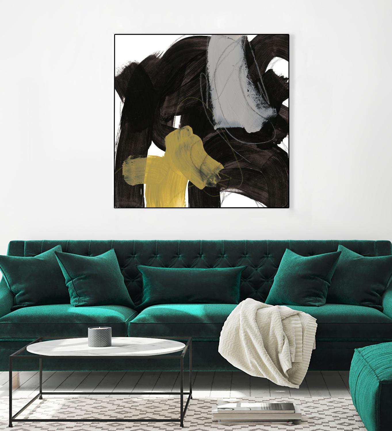 Chromatic Impulse IX by June Erica Vess on GIANT ART - yellow abstract