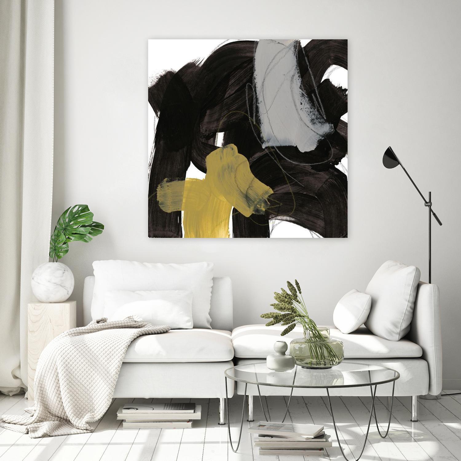 Chromatic Impulse IX by June Erica Vess on GIANT ART - yellow abstract