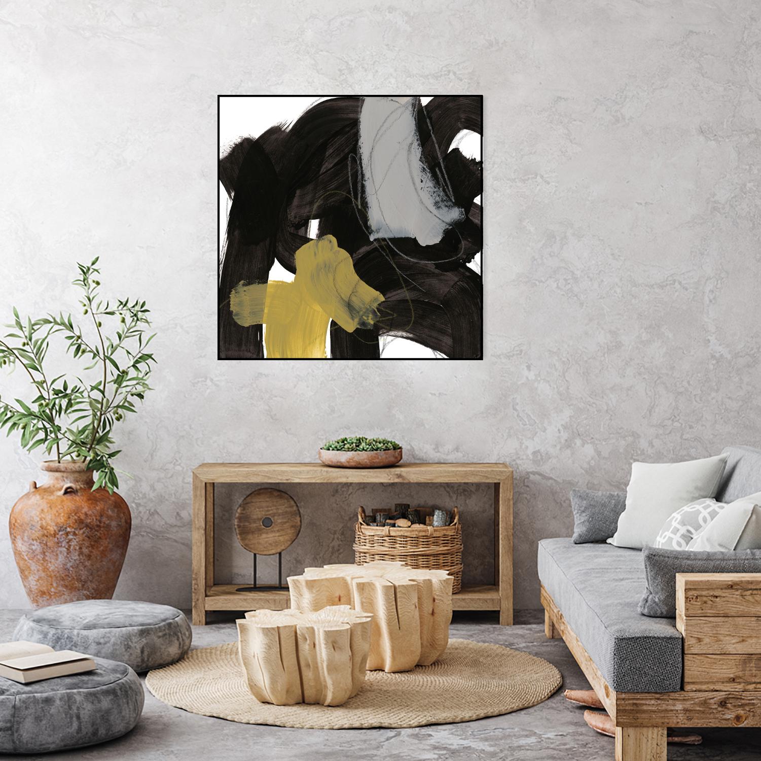 Chromatic Impulse IX by June Erica Vess on GIANT ART - yellow abstract