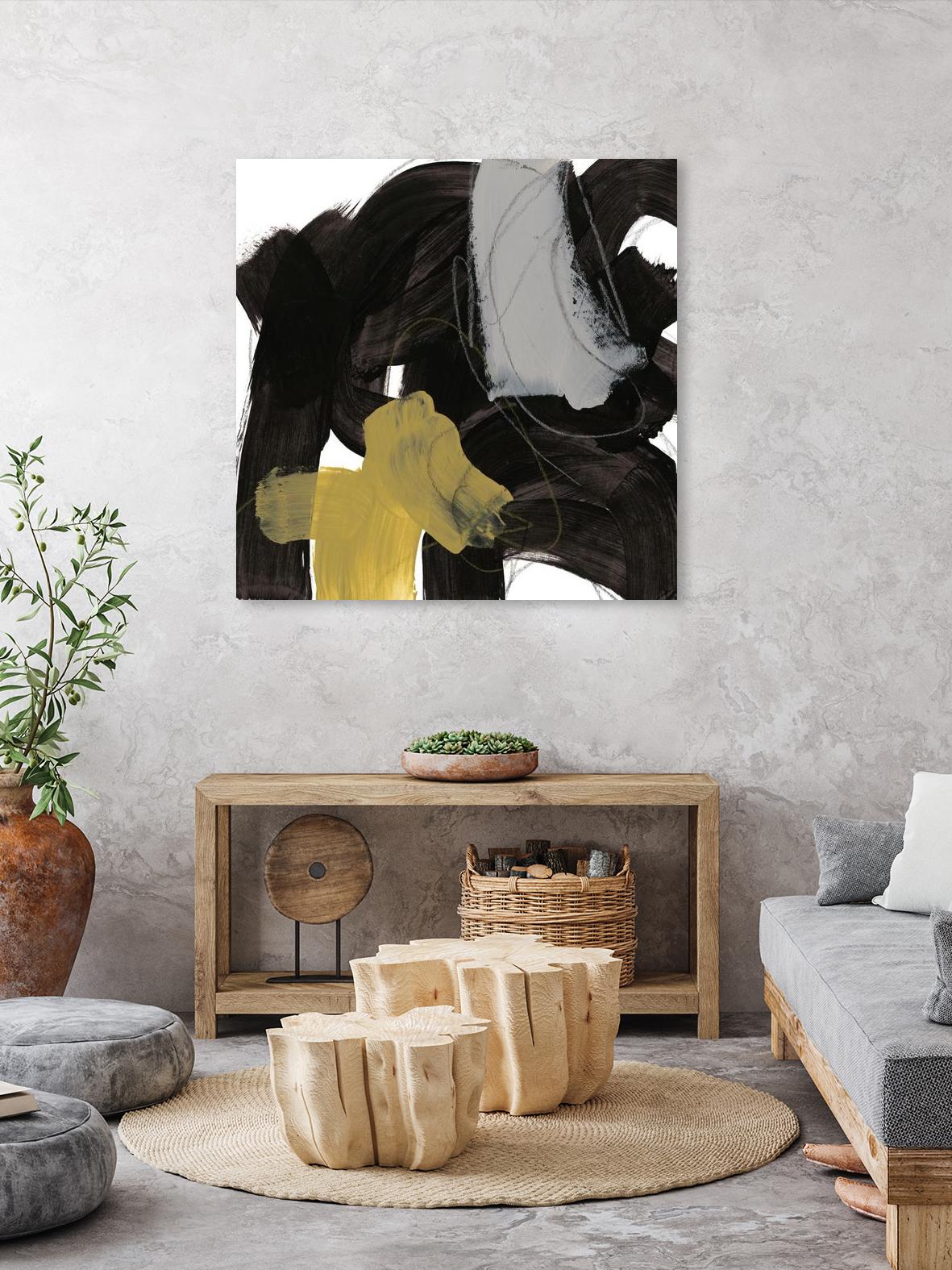 Chromatic Impulse IX by June Erica Vess on GIANT ART - yellow abstract