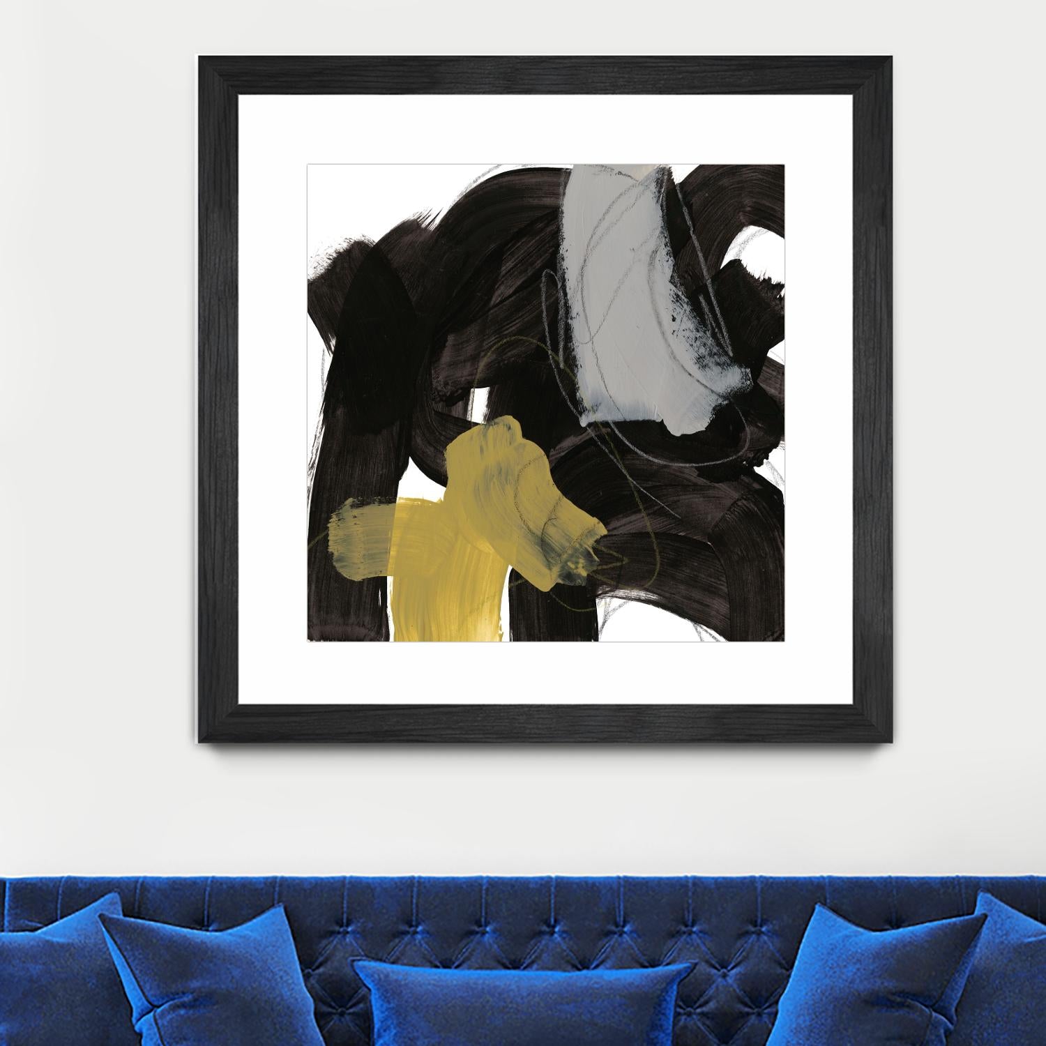 Chromatic Impulse IX by June Erica Vess on GIANT ART - yellow abstract